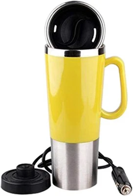 Hervidor de agua eléctrico de viaje de acero inoxidable de 400 ml de 12 V para calefacción de coche Foto 1 de 4