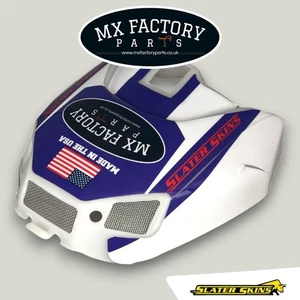 YZ250F WR450F FX 24-25, YZ450F 23-25 Blanco Slater Pieles Alto Flujo Caja Aire Cubierta - Imagen 1 de 8
