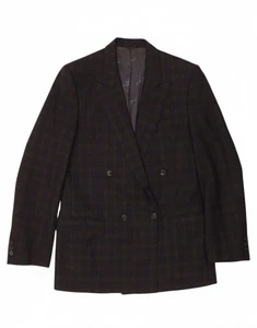 PIERRE CARDIN Mens Blazer Jacket IT 48 Medium Navy Blue Check BB02 - Picture 1 of 5