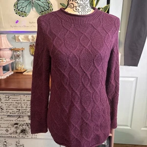 Suéter Talbots Mezcla Lana Y Alpaca Arándano Talla Mediana Pequeño. Túnica. Suave. - Imagen 1 de 7