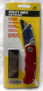 Neu in Verpackung Gordon klappbares Allzweckmesser Gürtelclip + 5 Klingen #92462 Schnellwechselklinge - Bild 1 von 3