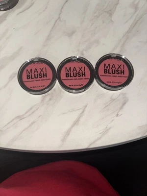3 pack Rimmel Maxi Blush Powder Blush New In Packaging 0.31 oz 003 - Wild Card - Image 1 of 2