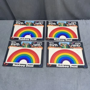 Lote De 4 Calcomanías Arco Iris Vintage Años 80 Aromas Tierra Ventana Pegatina Coche Hogar Orgullo - Imagen 1 de 23