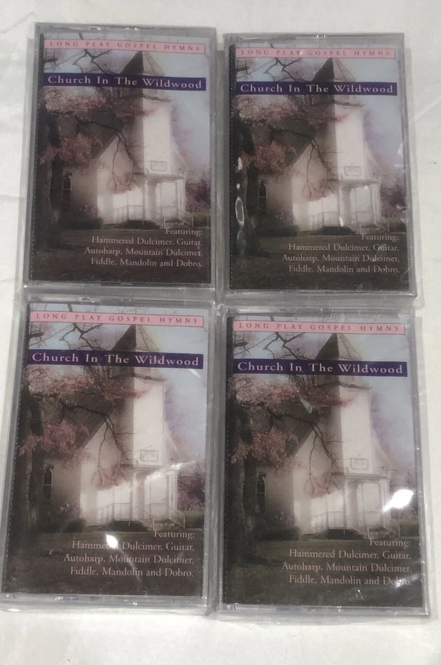 4 NEW Church in the Wildwood Gospel Hymns BLUEGRASS INSTRUMENT Cassette Tape LOT - Image 1 of 4