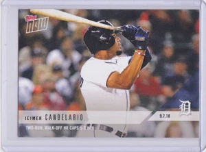 Jeimer Candelario Tigers Walk-Off Angels on 9.7.2018 Topps NOW 698 SHORT PR=175 - Picture 1 of 2