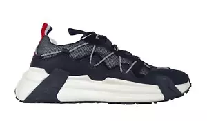 MONCLER Chaussures en Cuir et Tissu Homme Compassor Noir-Blanc M1763 - Bild 1 von 7