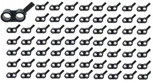 ☀️LEGO 50x BLACK Technic, Liftarm, Modified Bar 1 x 2 - Picture 1 of 1