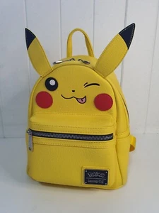 Pokemon Loungefly Pikachu Winking Mini Backpack In As New Condition - Picture 1 of 14