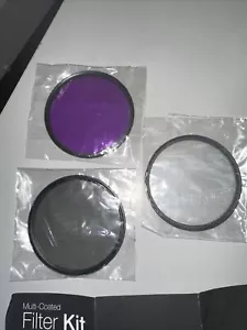 Vivitar 3-Piece Multi-Coated Glass Filter Kit (72mm UV/FLD/CPL) - Picture 1 of 5