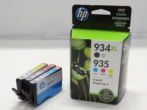 HP N9H66FN 935 CYAN/MAGENTA/YELLOW Combo-Pack + 934XL Black + 3 Extra Color Exp - Picture 1 of 7