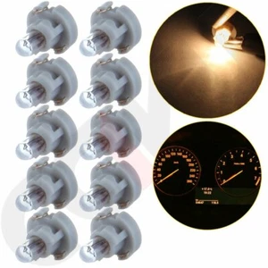 10Pcs Warm White T3 Neo Wedge Dash A/C Climate Heater Control Light Switch Bulbs - Picture 1 of 4