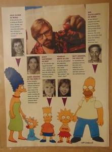De colección 1990 BART SIMPSON TV CAST Impresión Original Noticias Artículo Recorte - Imagen 1 de 1