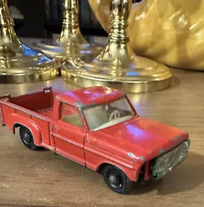 Parts Repair 1968 Matchbox Series No. 6 Red Ford Pickup Truck Missing Bumper - Picture 1 of 9