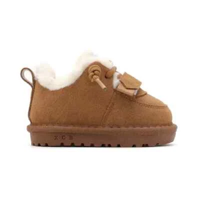 Nuevo Invierno Bebé Botas para Nieve Cuero Cálidas Felpa Niños Zapatos Suela Suave Niño Pequeño Foto 1 de 4