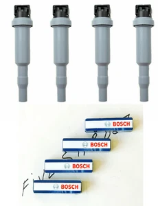 4BOSCH Ignition Coil Pack Kit 4Plugs Spark Plug Set For Mini Cooper PROVIDE VIN# - Picture 1 of 5