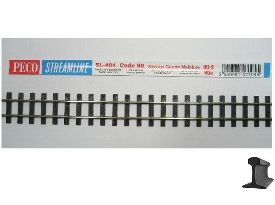 PECO Sl-404 Hon30 Code 80 Narrow Gauge Mainline 36" Flex Track