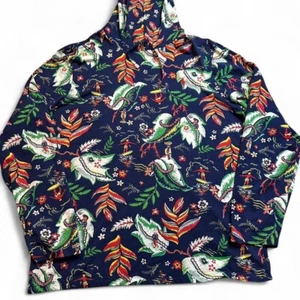 Polo Ralph Lauren XL Surfer Trikot mit Kapuze Herren Surf Pony Logo Tropical Floral - Bild 1 von 4