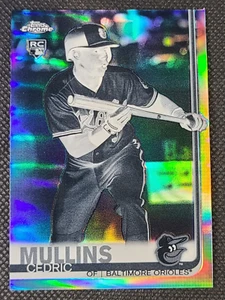 2019 Topps Chrome Cedric Mullins Rookie Card Negative Refractor #52 Orioles - Picture 1 of 3