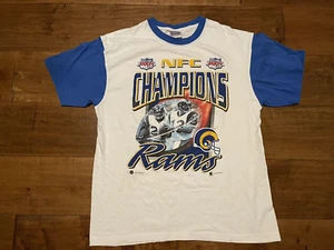 Vintage STL/Los Angeles Rams NFL Football NFC Champs Faulk T-Shirt - Men's XL - Picture 1 of 5