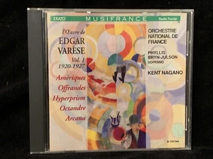 VARESE - Ameriques Offrandes Hyperprism Octandre Arcana - NAGANO - ERATO CD - Picture 1 of 3