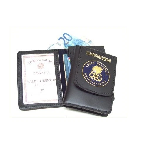 VEGA HOLSTER 1WD121 PORTATESSERA PORTAFOGLI PORTAFOGLIO PELLE GUARDIA FUOCHI