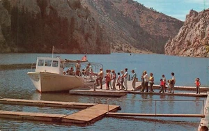 Excursion Launch at Meriwether Landing Missouri River Helena, MT Vtg Postcard - Picture 1 of 2