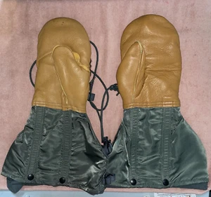 Guantes militares árticos US GI WW II piel cuero Fuerza Aérea Flyers talla M - Imagen 1 de 9