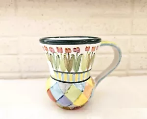 NEW Mackenzie Childs POPLAR RIDGE TAYLOR MUG Handcrafted & Hand-Painted Majolica - Picture 1 of 10