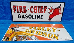2 Porcelain Enamel Sign, More Details In Description - Picture 1 of 5