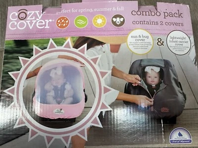 Cozy Cover Sun & Bug/Lightweight Infant Carrier Grapefruit Doona Compatible - Image 1 of 4