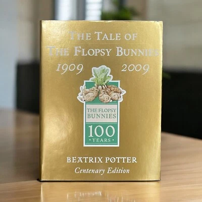 Beatrix Potter Flopsy Bunnies, Unread, The Tale Of The Centenary Edition Gold - Image 1 of 4