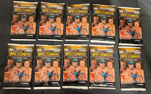 2015 Topps WWE Road To WrestleMania Trading Cards 10 Packs Sealed Brand New!