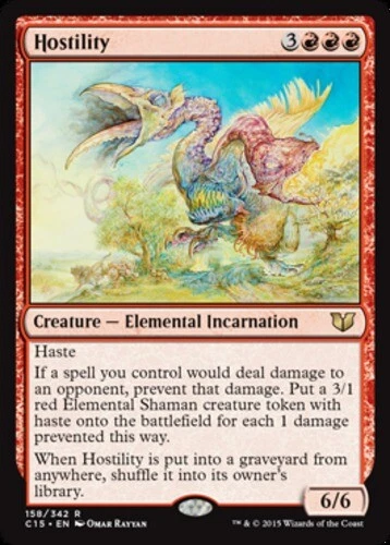 Hostility ~ Lightly Played Commander 2015 MTG Magic UltimateMTG Red Card - Image 1 of 1