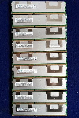 9xJob Lot SAMSUNG M393B1K70BH1-CF8 8GB 2RX4 PC3 8500R-07-10-E1-P Server Memory - Image 1 of 2