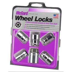 McGard Wheel Locks Set of 5 with 1 Key Chrome Lock for SUV Tire Protection - Picture 1 of 5