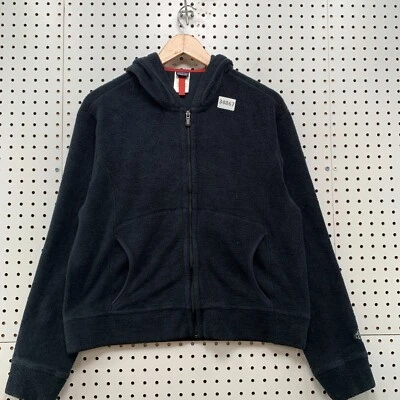 Sudadera con Capucha Patagonia Sherpa Mujer Grande Cremallera Completa Negra 21x23 Foto 1 de 4