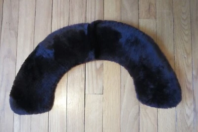 Bufanda vintage con cuello de piel sintética marrón excelente estado Foto 1 de 4