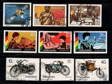 Zimbabwe 1985-1986 Usato 100% spazio, cultura, ONU, motore