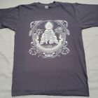 Illuminati Insigna/Symbol W/12 Skull Heads - Deadstock Shirt Large - 21X32