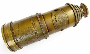 Antique Brass Telescope Victorian 1915 Marine Nautical Telescope 20 Inch Gift - Picture 1 of 5