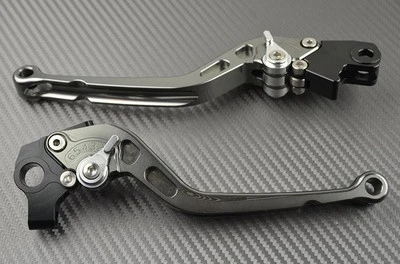 Long brake & clutch levers pair CNC titanium Triumph Scrambler 	2006- 2013 - Image 1 of 4