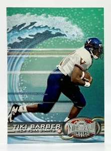 1997 Metal Universe #195 Tiki Barber RC New York Giants - Foto 1 di 2