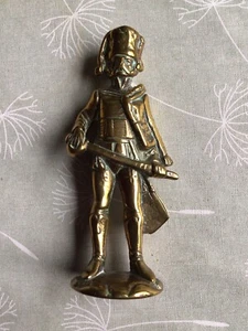 Solid Brass Military Soldier, Napoleonic Period. - Picture 1 of 3