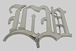Las Vegas Belt Buckle Old School Style English Men Women Initials L V Sin City - Picture 1 of 8