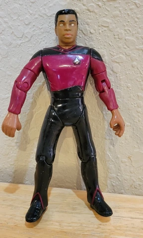 Playmates Star Trek Lt. Commander Geordi LaForge Figure Vintage 1992 Cover
