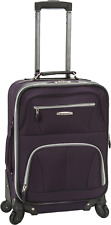 Rockland Pasadena Softside Spinner Wheel Luggage, Carry-On 20-Inch, Purple 