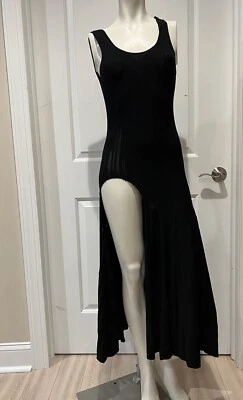 Proenza Schouler Black Dress Pleaded Stretch Damaged Size S - Image 1 of 4
