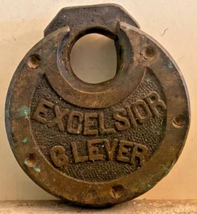 Candado Excelsior 6 palancas de latón macizo sin llave - Imagen 1 de 3