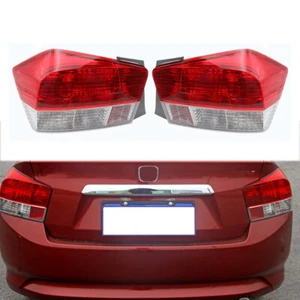 1 Pair For Honda City 2008 2009 2010 2011 Tail Brake Light Assembly Rear Lamp - Picture 1 of 7