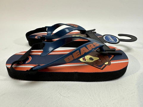 Chicago Bears NFL Youth 7.5 Mascot Flip Flops - Forever collectibles Cover